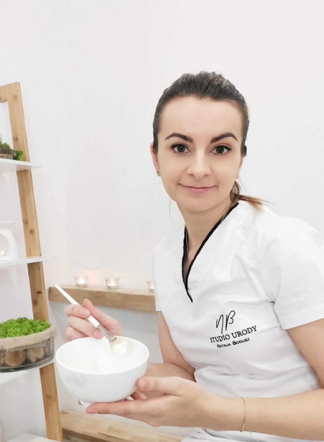 Natalia Bogusz, właścicielka Studia Urody, w swoim gabinecie